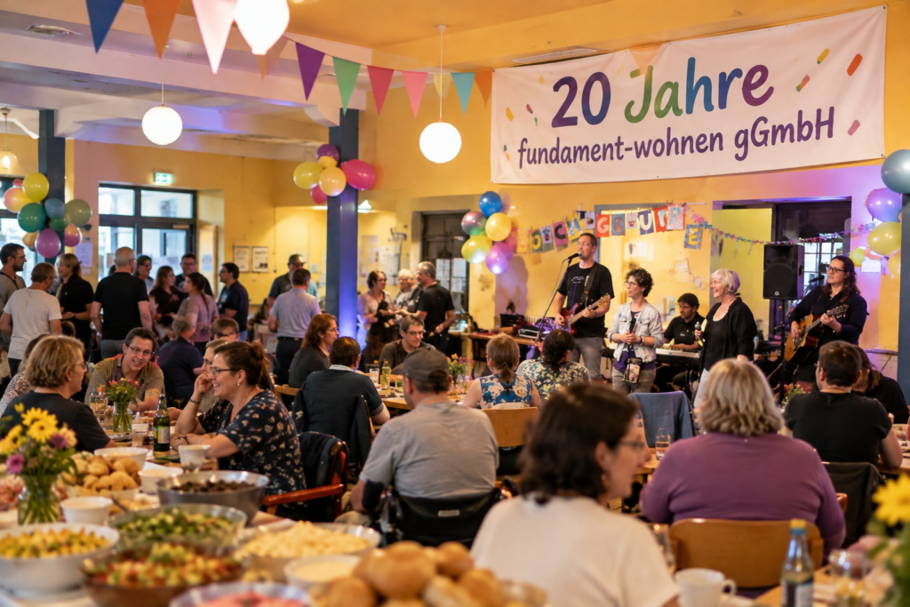 Lebendige Jubiläumsfeier mit Liveband